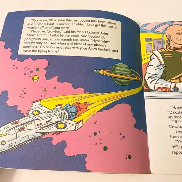 Vintage  1988 StarCom Doom In Space Book By Dwight Jon Zimmerman Golden Book - Picture 7 of 14